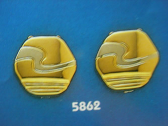 cubrebotones gemelos oro plata