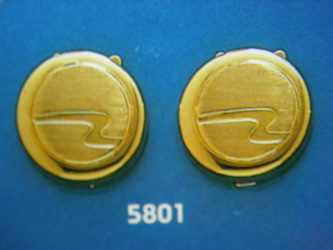 cubrebotones gemelos oro plata