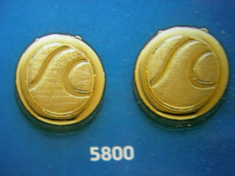 cubrebotones gemelos oro plata