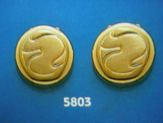 cubrebotones gemelos oro plata