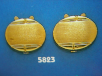 cubrebotones gemelos oro plata