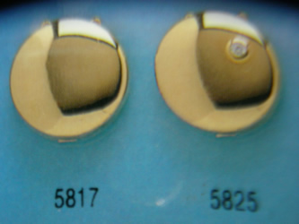 cubrebotones gemelos oro plata