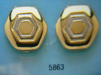 cubrebotones gemelos oro plata