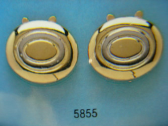 cubrebotones gemelos oro plata