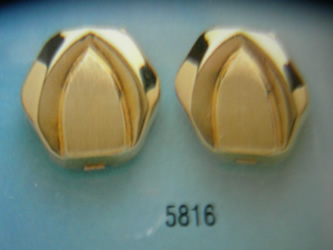 cubrebotones gemelos oro plata