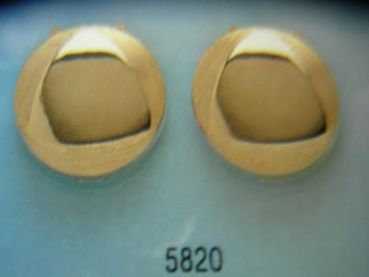 cubrebotones gemelos oro plata