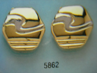 cubrebotones gemelos oro plata