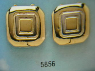 cubrebotones gemelos oro plata