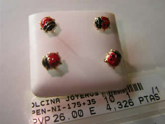 pendientes niña