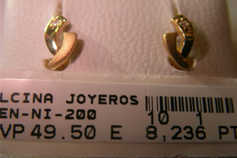 pendientes niña
