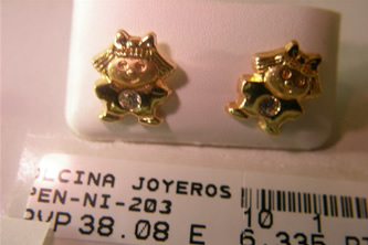 pendientes niña