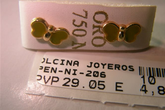 pendientes niña