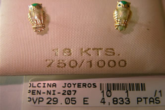 pendientes niña