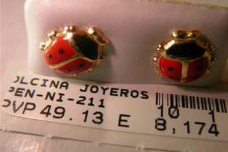 pendientes niña