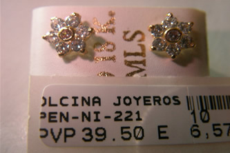 pendientes niña