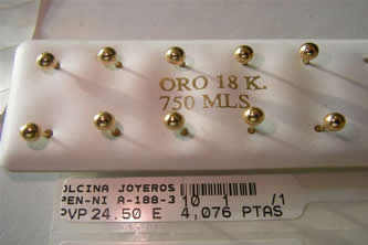 pendientes niña