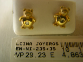 pendientes niña