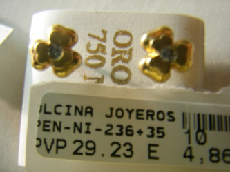 pendientes niña