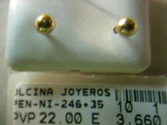 pendientes niña