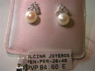 pendientes perlas