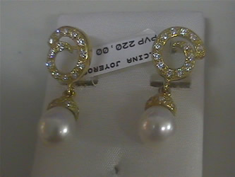 pendientes perlas