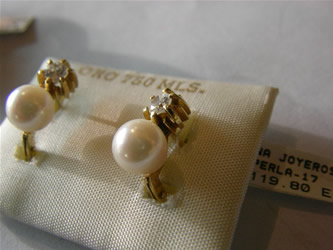 pendientes perlas