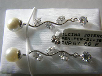 pendientes perlas