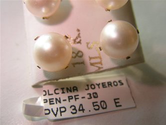 pendientes perlas