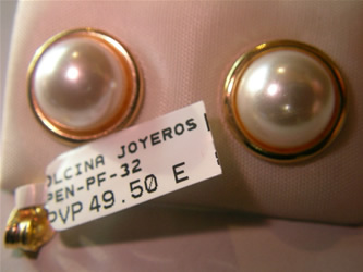 pendientes perlas