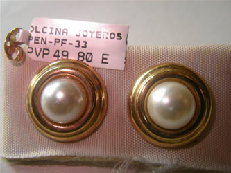 pendientes perlas