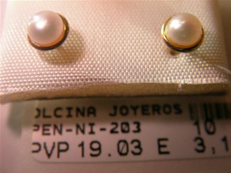 pendientes perlas
