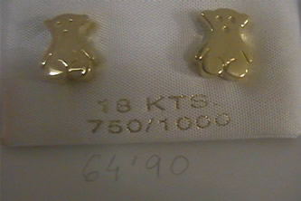 pendientes osos