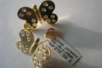 pendientes mariposas