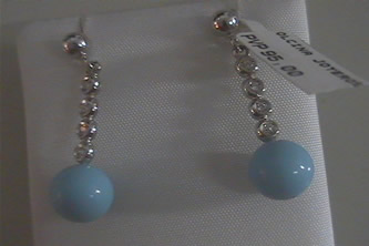 pendientes turquesa