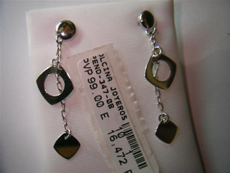 pendientes  oro plata