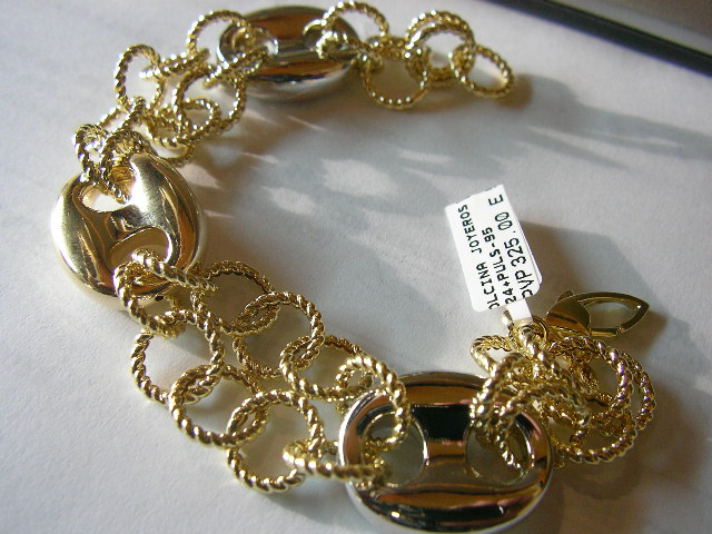 pulseras oro plata personalizadas