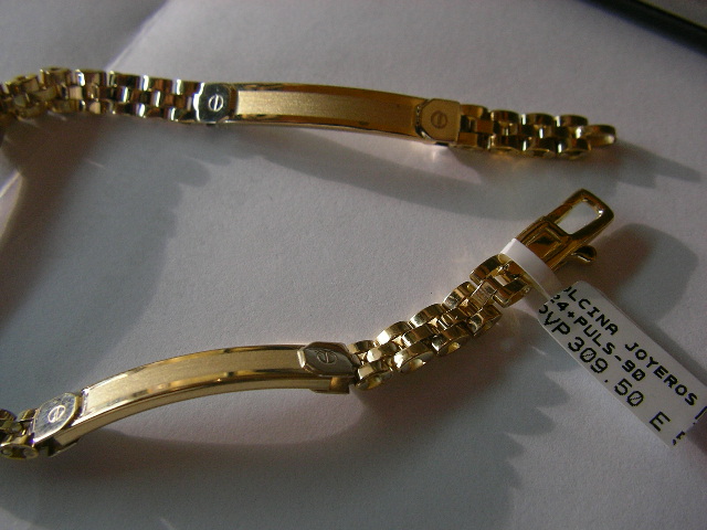 pulseras oro plata personalizadas