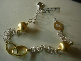 pulseras oro plata personalizadas
