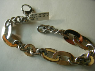 pulseras oro plata personalizadas
