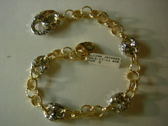 pulseras oro plata personalizadas