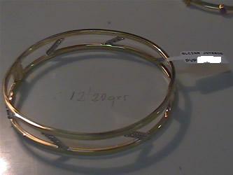 pulseras rigidas oro personalizadas