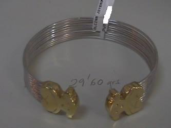 pulseras rigidas oro personalizadas