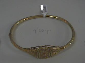 pulseras rigidas oro personalizadas