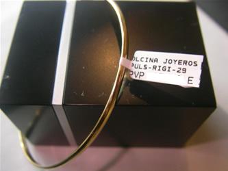 pulseras rigidas oro personalizadas
