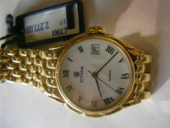 relojes personalizados de oro