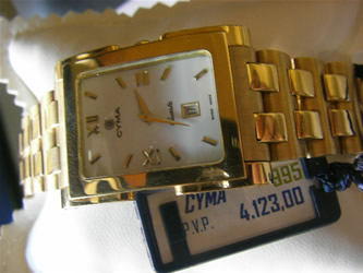 relojes personalizados de oro