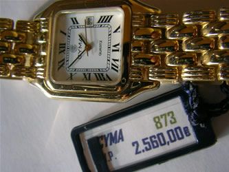 relojes personalizados de oro