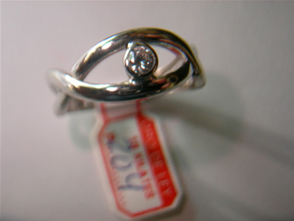 sortija oro blanco circonita