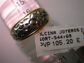sortija oro personalizada