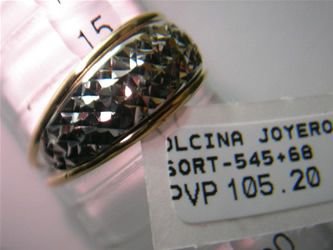 sortija oro personalizada